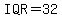 IQR=32