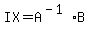 IX=A%5E%28-1%29B