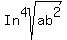 In+%5E4sqrt%28ab%5E2%29