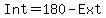 Int=180-Ext