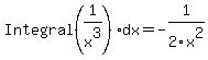 Integral%281%2Fx%5E3%29dx=-1%2F2x%5E2