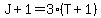 J%2B1=3%2A%28T%2B1%29