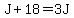 J%2B18=3J