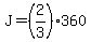 J=%282%2F3%29360
