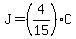 J=%284%2F15%29C