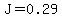 J=0.29