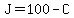 J=100-C