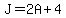 J=2A%2B4