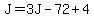 J=3J-72%2B4