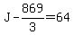 J-869%2F3=64