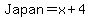 Japan=x%2B4