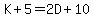 K%2B5=2D%2B10