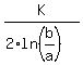 K%2F%282%2Aln%28b%2Fa%29%29