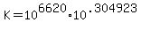 K=10%5E6620%2A10%5E.304923