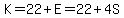 K=22%2BE=22%2B4S