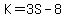 K=3S-8