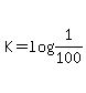 K+=+log%281%2F100%29