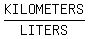 KILOMETERS%2FLITERS