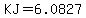 KJ=6.0827