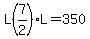 L%287%2F2%29L=350