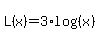 L%28x%29+=+3%2Alog%28%28x%29%29