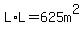 L%2AL=625m%5E2