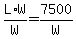 L%2AW%2FW+=+7500%2FW