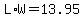L%2AW=13.95