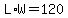 L%2AW+=+120
