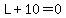 L%2B10=0