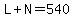 L%2BN=540