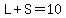 L%2BS=10