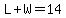 L%2BW=14