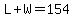 L%2BW=154