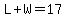 L%2BW=17