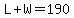 L%2BW=190