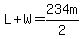 L%2BW=234m%2F2