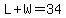 L%2BW=34
