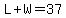 L%2BW=37