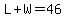 L%2BW=46