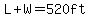 L%2BW=520ft