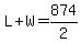 L%2BW=874%2F2