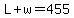 L%2Bw=455