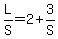 L%2FS+=+2+%2B+3%2FS