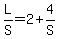 L%2FS+=+2+%2B+4%2FS