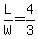 L%2FW=4%2F3