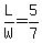L%2FW=5%2F7