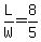 L%2FW=8%2F5