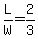 L%2FW+=+2%2F3+