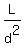 L%2Fd%5E2